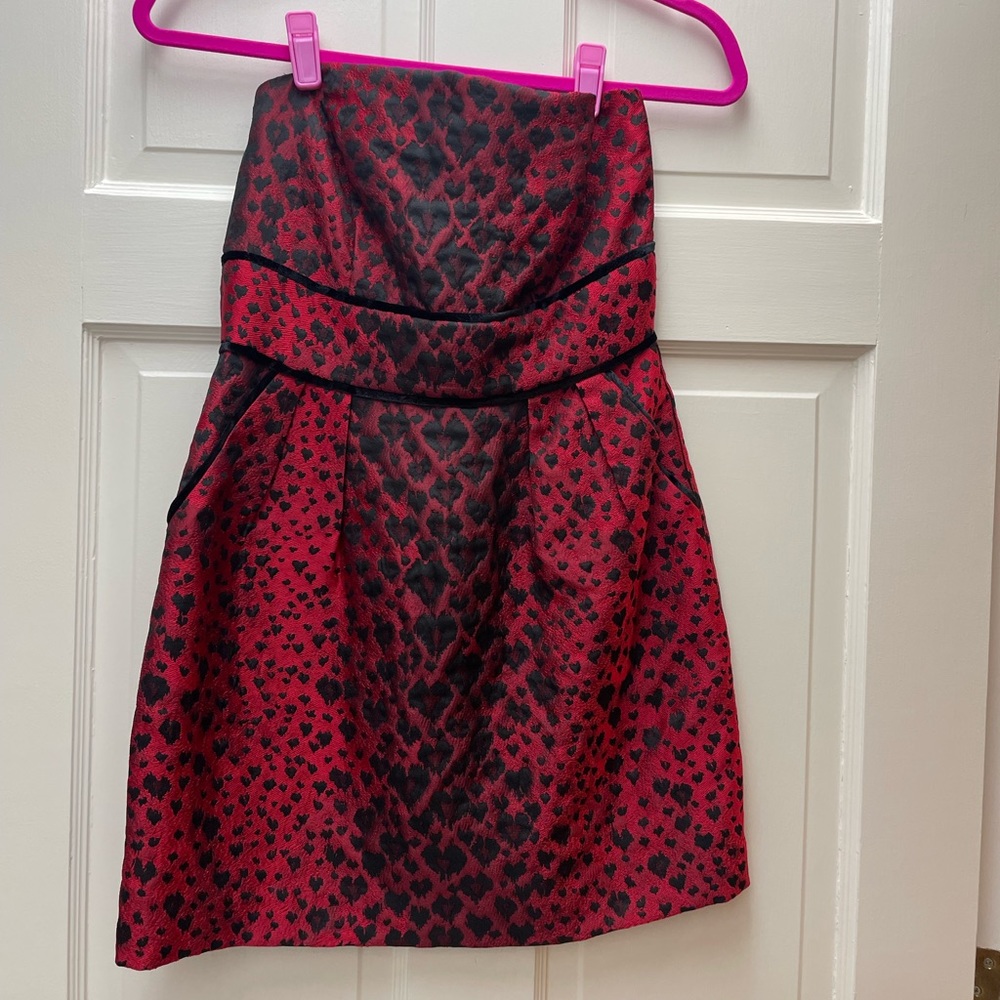 Jade XS red and black mini dress